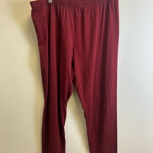 Just Be Women's Deep Red Leggings